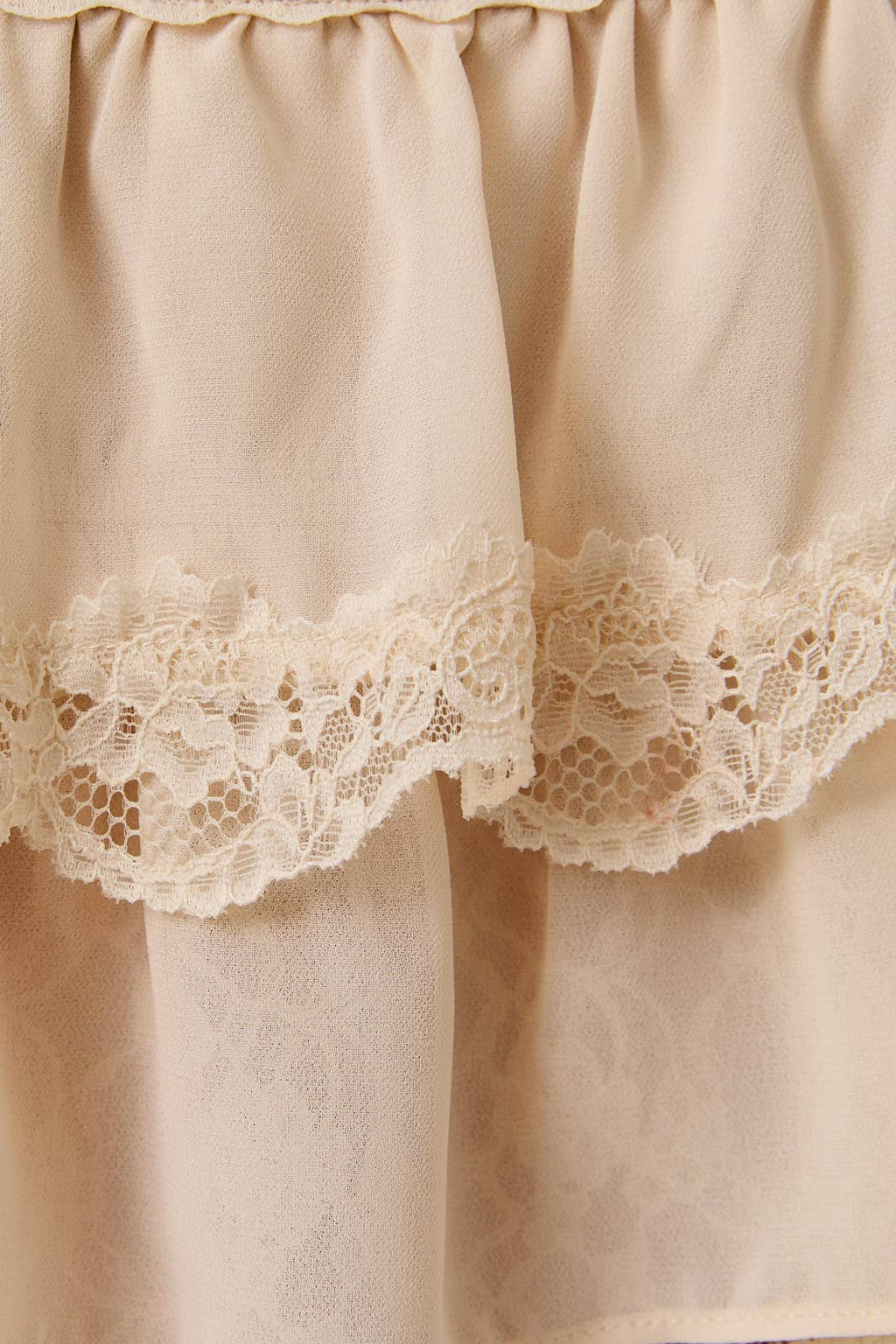 Lace Trim Layered Top