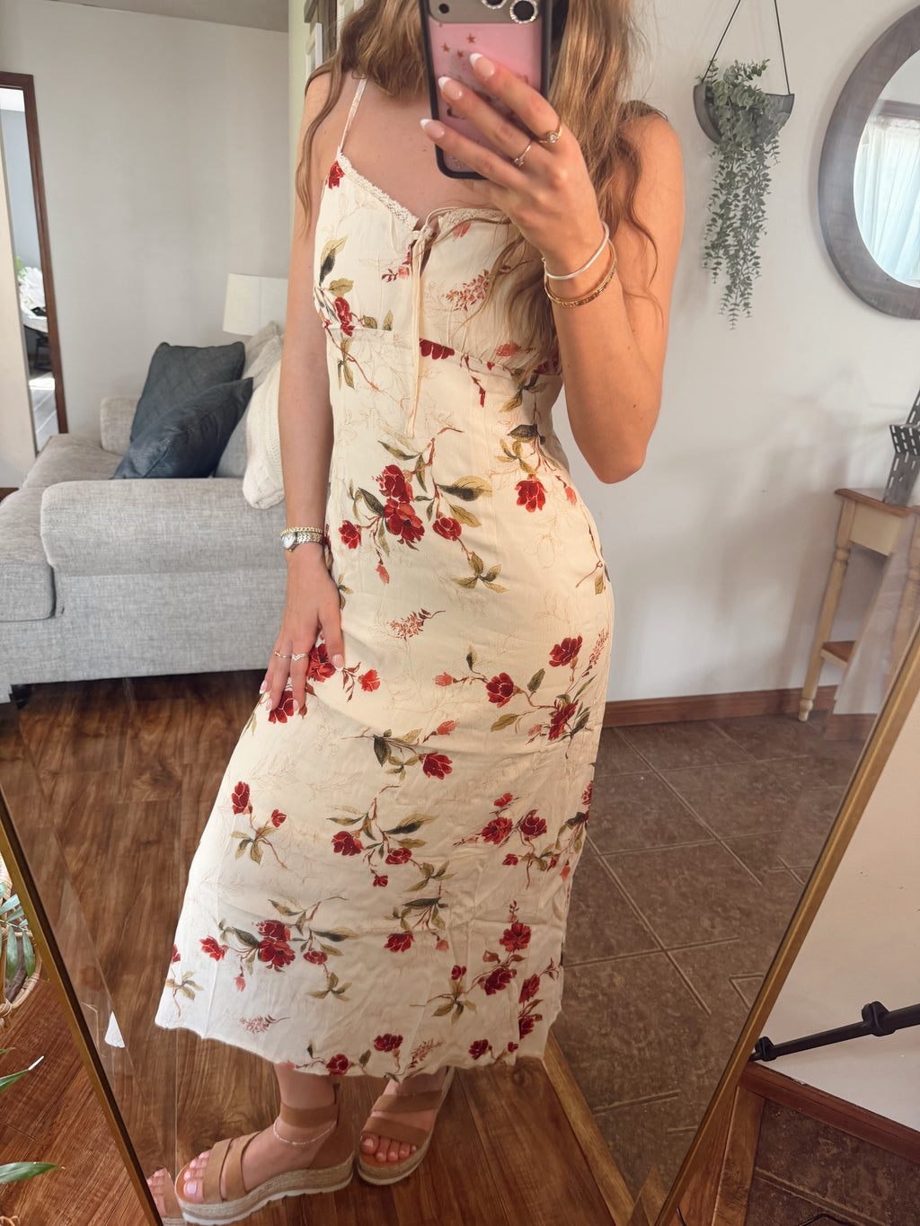 Floral Slip Midi Dress