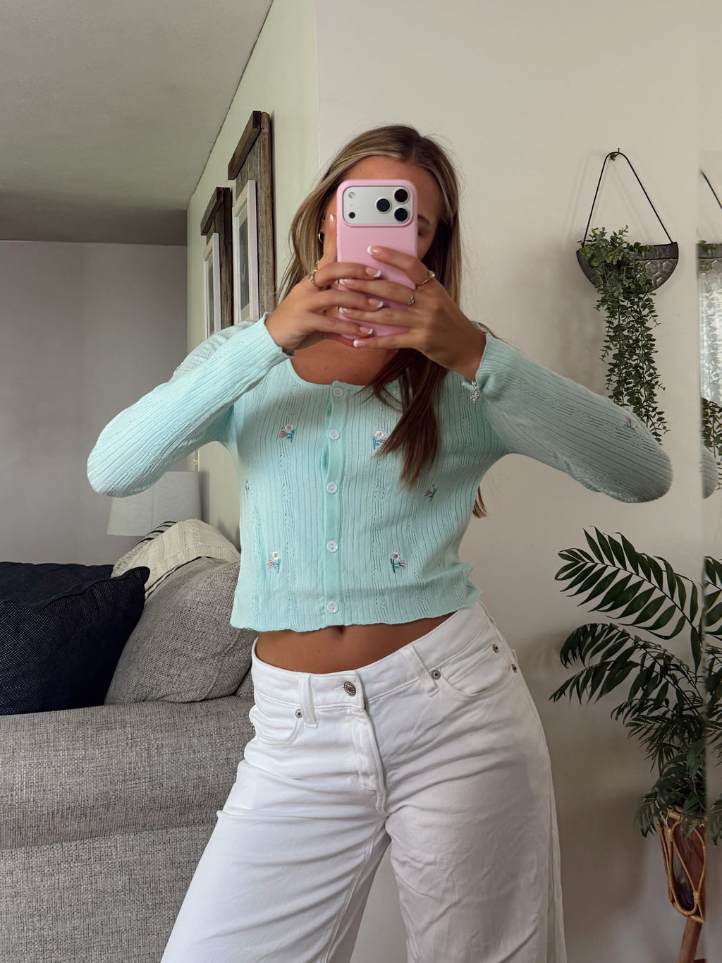 Moss Flower Cardigan