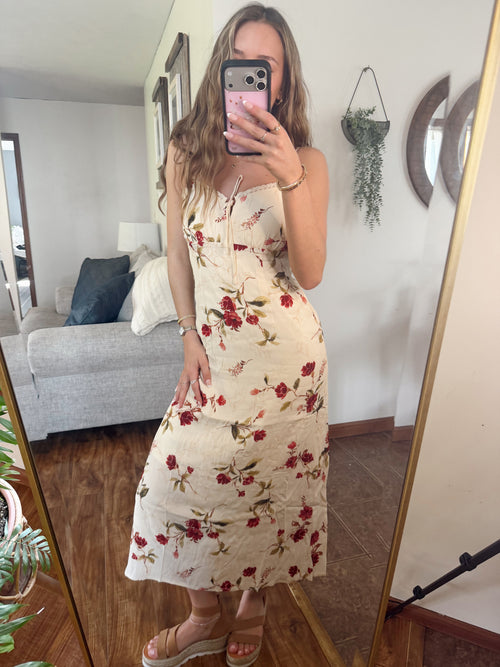 Floral Slip Midi Dress